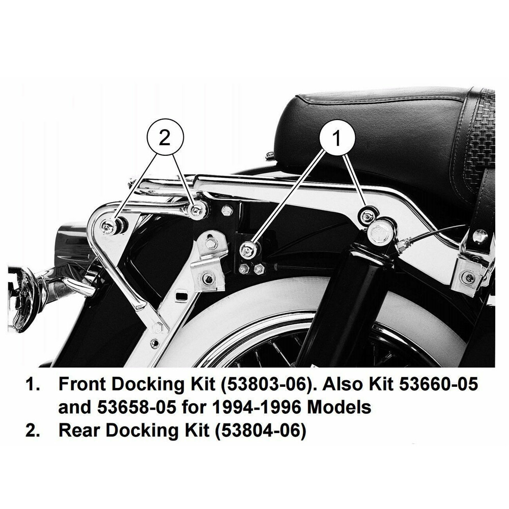 Quick Release Sissy Bar Backrest Docking Hardware Kits For Harley Touring 97-08