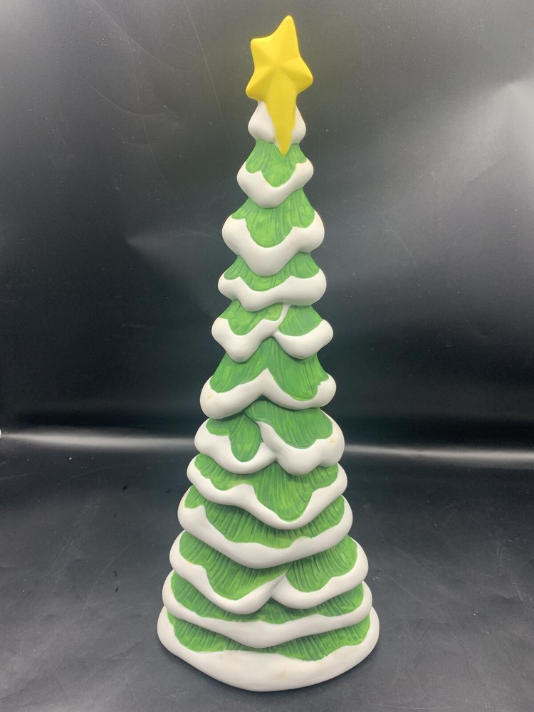 DEPT  56 CHRISTMAS  TREE- CERAMIC  14"  X 5"- SUPERB