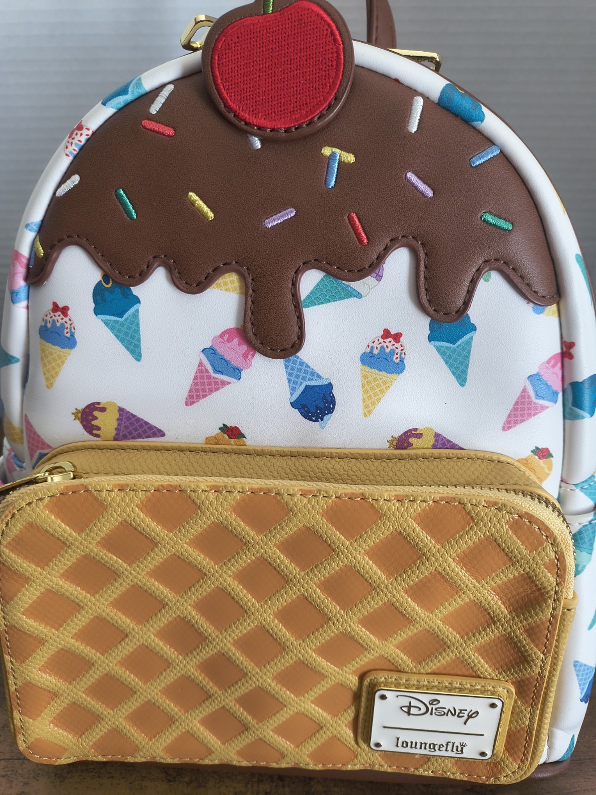 Loungefly Disney Princess Ice Cream Cone Mini Backpack Pre Own