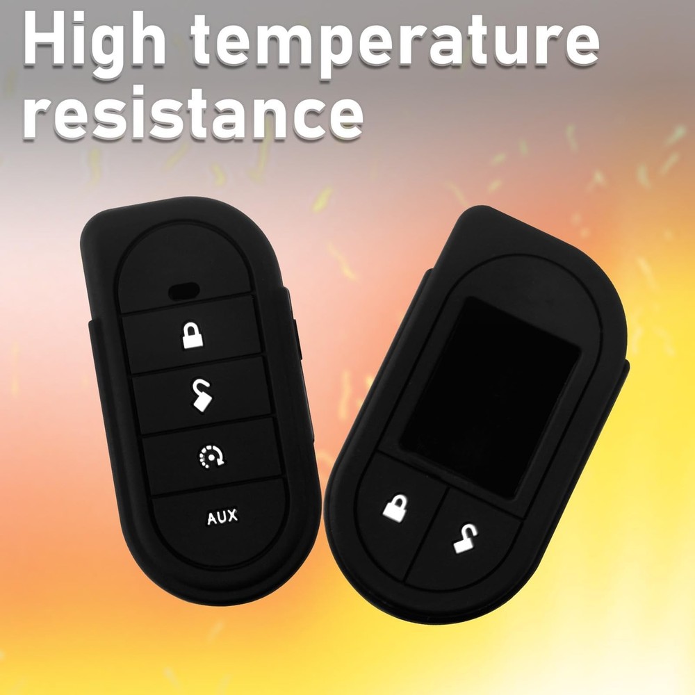 2 Pack Remote Case for Viper, Soft Silicone Car Key Case Shell, Protective