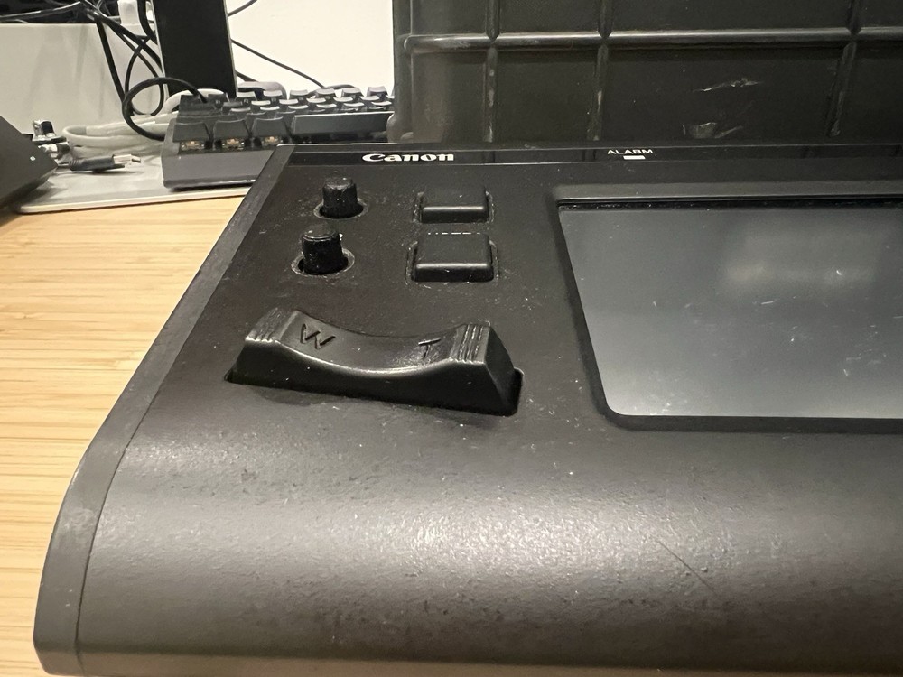 Canon RC-IP100 Remote Camera Controller Black Touch Screen Joystick Zoom Presets