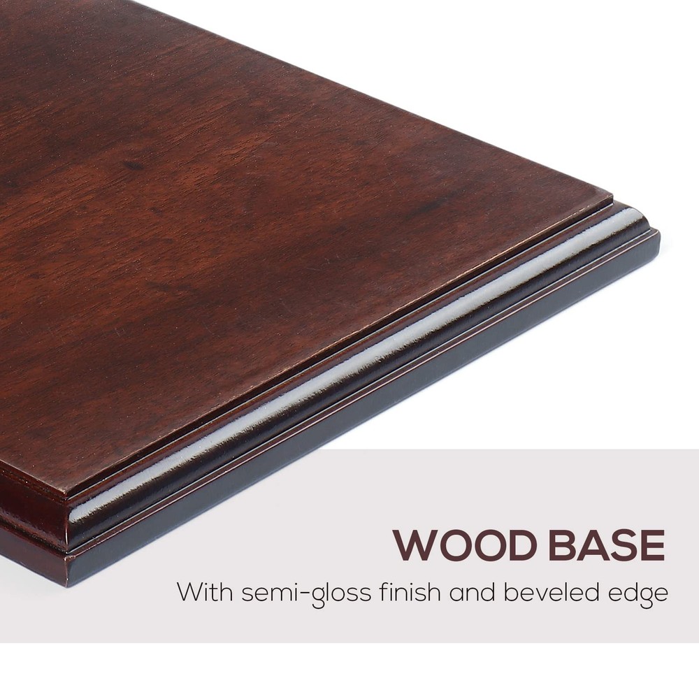 Wood Square Base-Hand Casting Structure Base, DIY Crafts, Keepsake Display, Art
