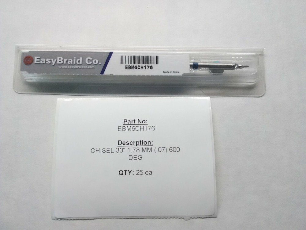 Easybraid Solder Tip  EBM6CH176  CHISEL 30" 1.78 MM (.07) 600 DEG