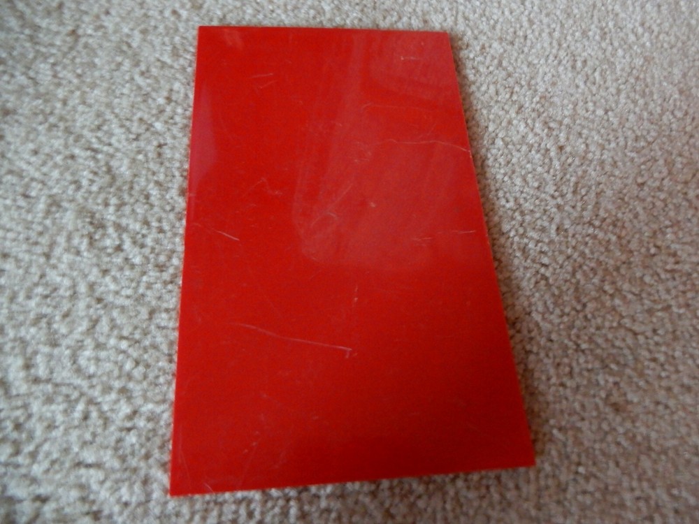 VINTAGE OAK VISTA VENDING MACHINE REPLACEMENT PARTS RED PLASTIC PANEL