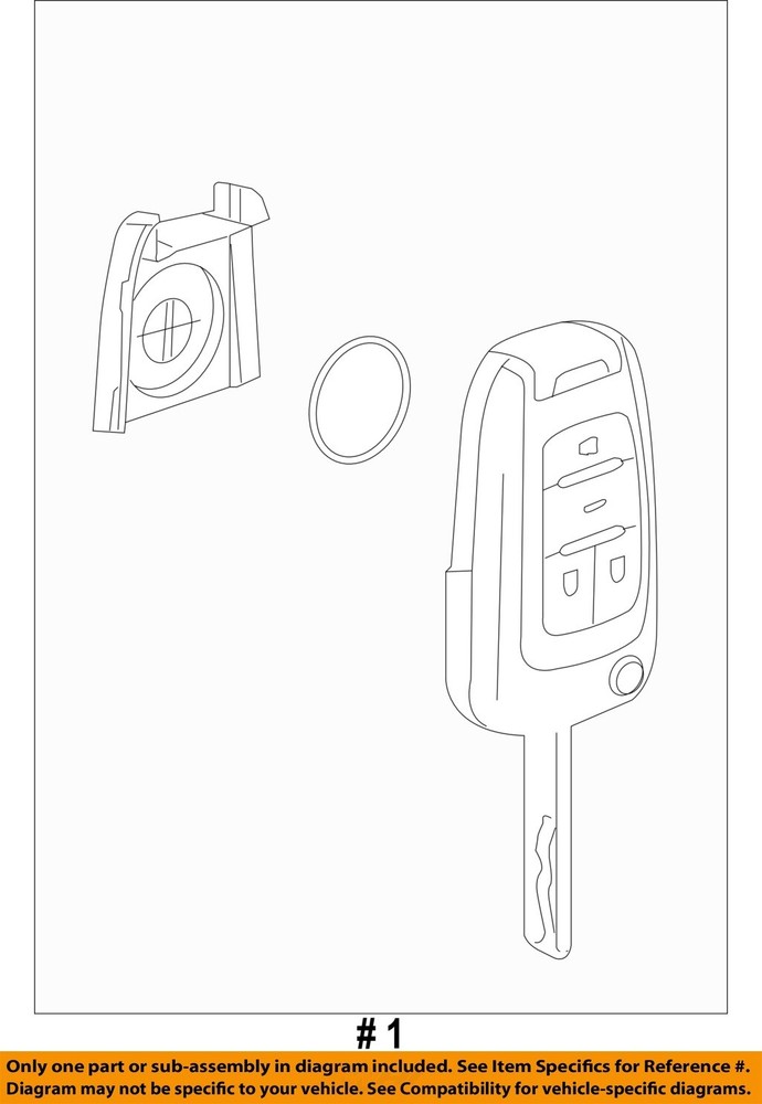 GM OEM 10-19 Camaro Electrical Keyless Entry Components-Transmitter 23335584