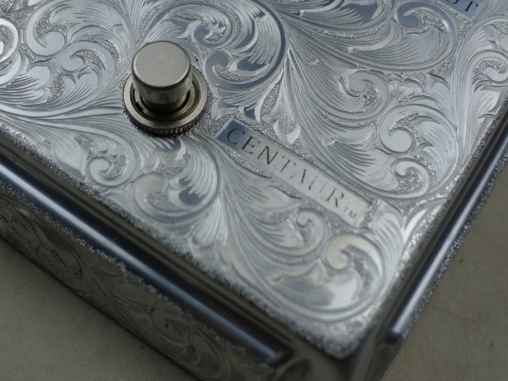 Aluminum Hand Carved Overdrive Effects Pedal Project Box Case With Knobs H