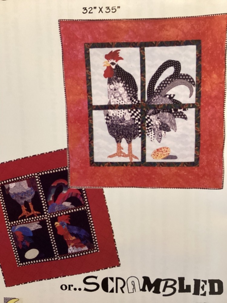 PATTERN Chicken Quilt Chicken Quilt Wall Hanging NEW Moonglow Patterns & Designs