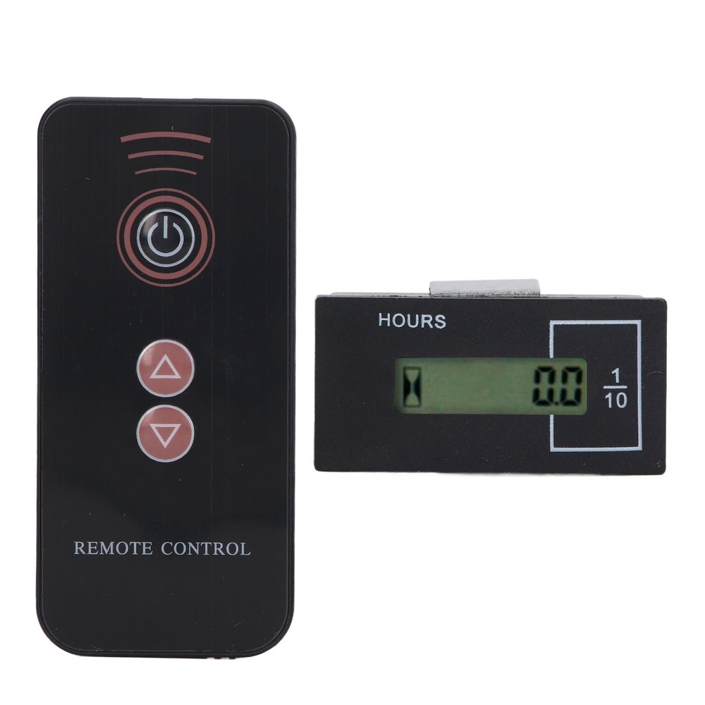 Excavator Hour Meter LCD Built In Chip Electronic Remote Timer DC12-36V Part