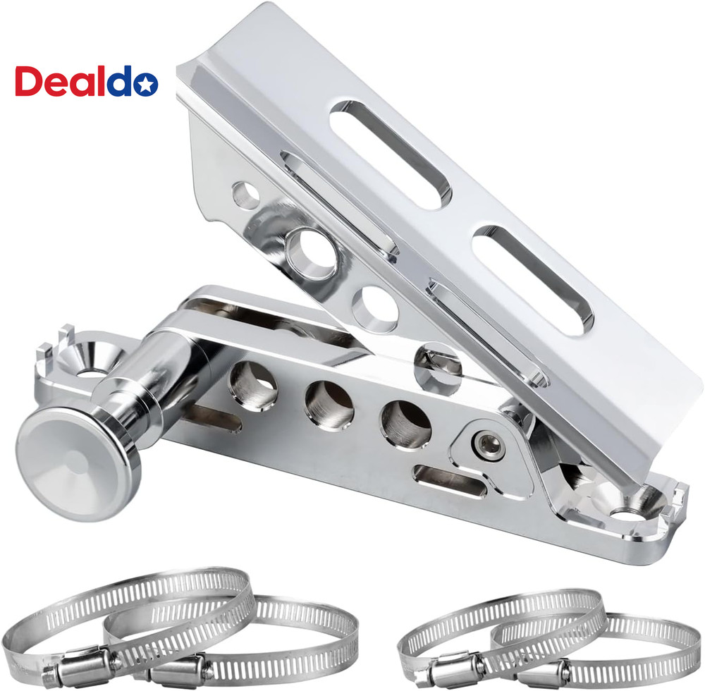 Chrome Quick Release Roll Bar Fire Extinguisher Mount Compatible with for Jeep W