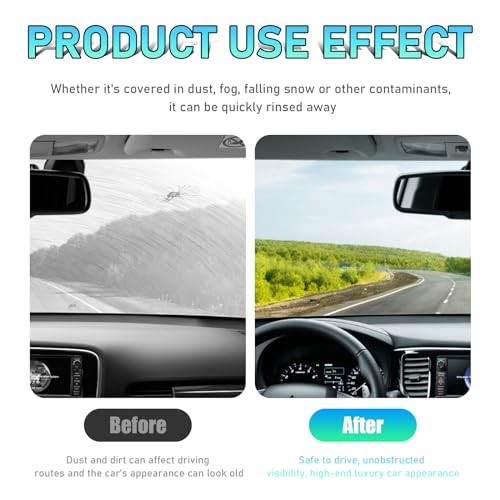 2 PCS Front Windshield Washer Nozzles, Double-Hole Car Front Windshield Washer
