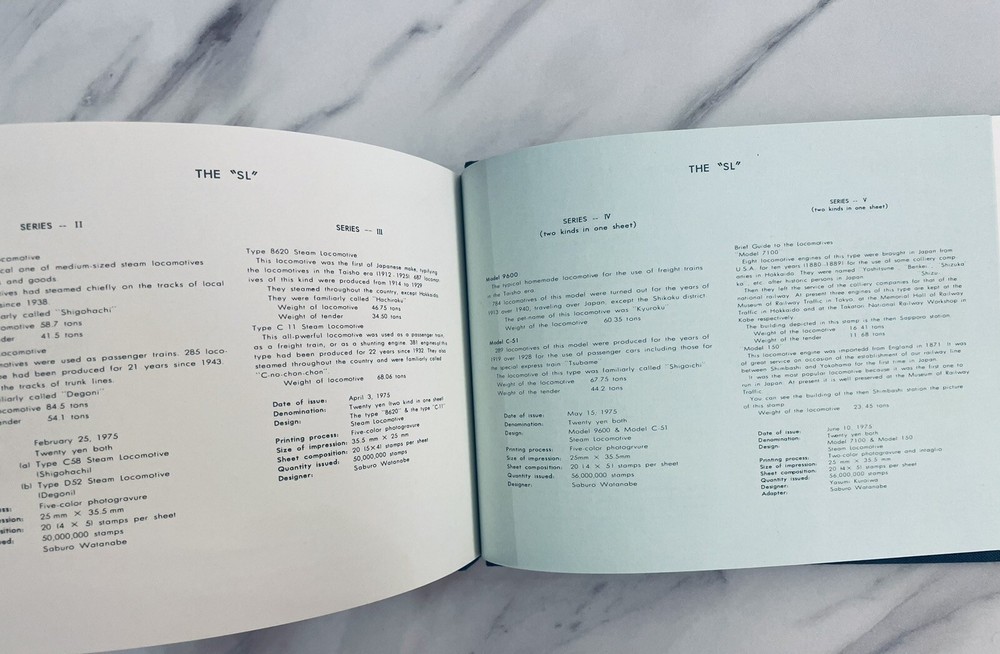 Japanese Stamp album 1975 WITH STAMPS ,Instructions in Japanese and English