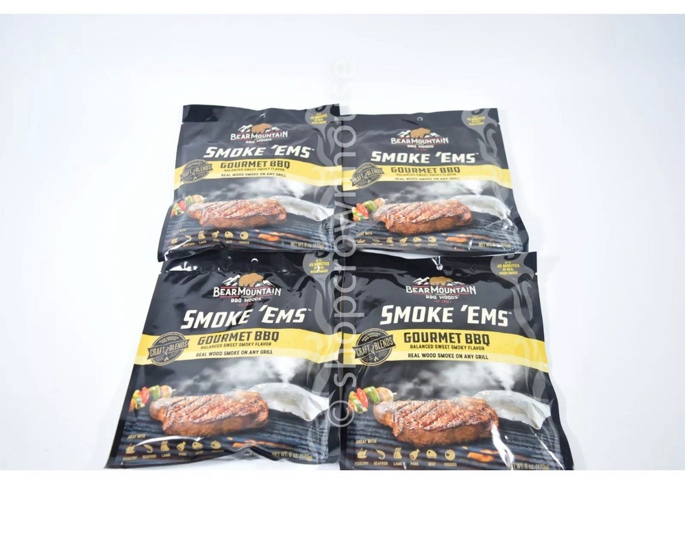 Bear Mountain BBQ Gourmet Smoke 'Ems 4 Pack