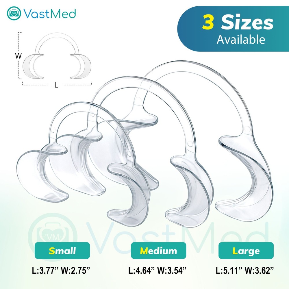 Double Cheek Retractor by Vastmed, Double Head C-Shape Cheek Retractor