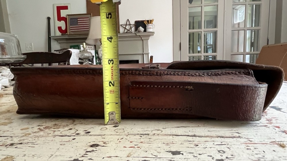 Beautiful 1940s German Leather Mailbag