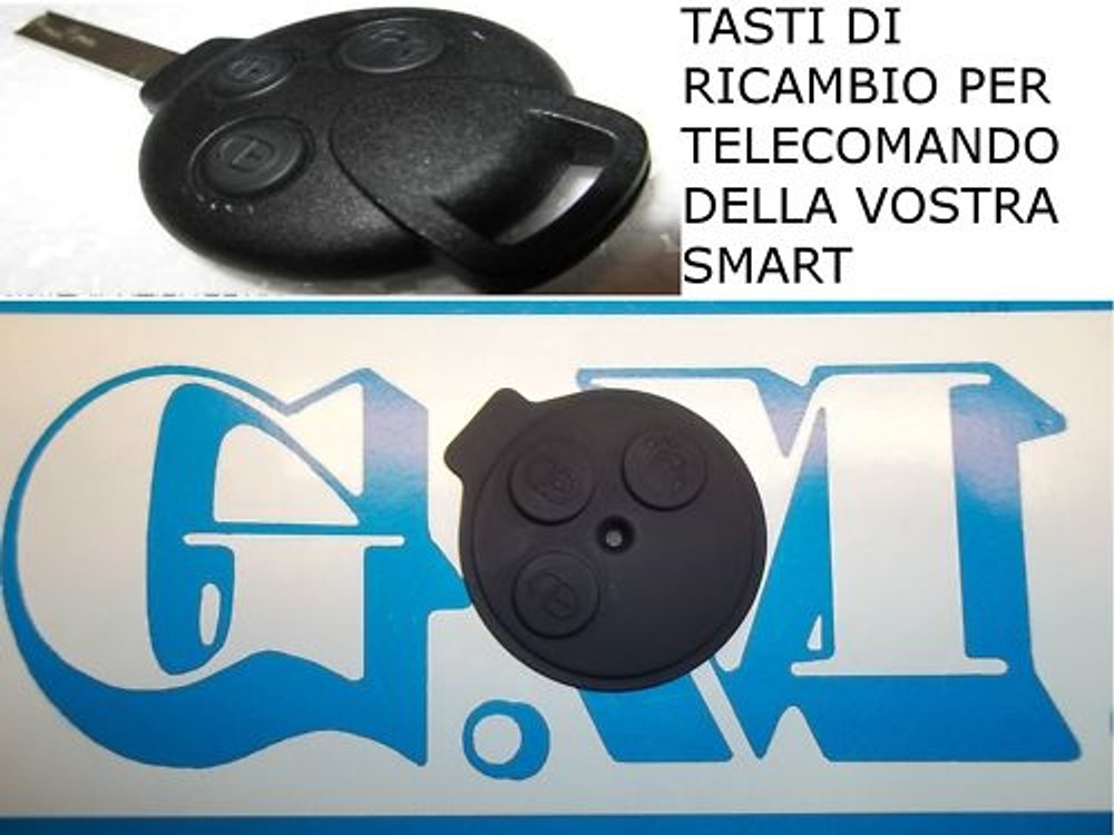 Key Rubber Remote Control Key Intelligent 451 Fortwo 2007>