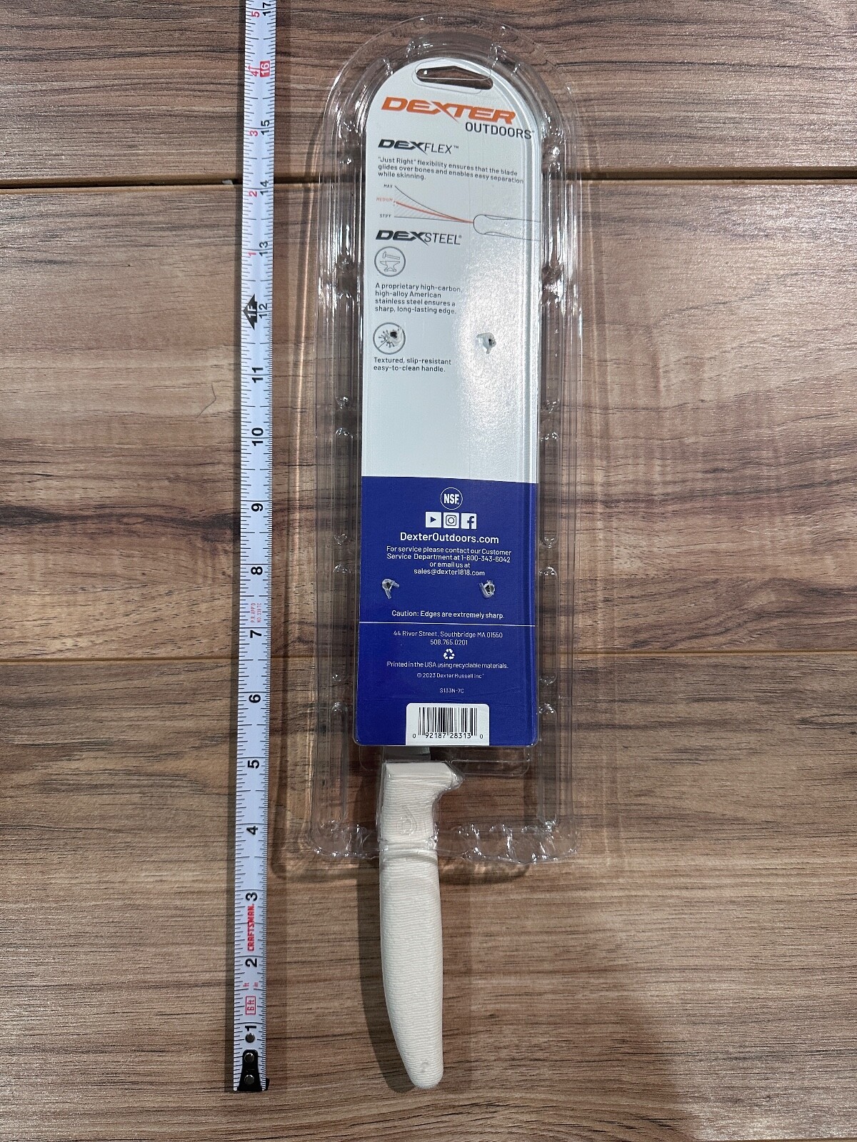 Dexter Russell 7" Sani-Safe Narrow Fish Fillet Knife with Blade Sheath.28313