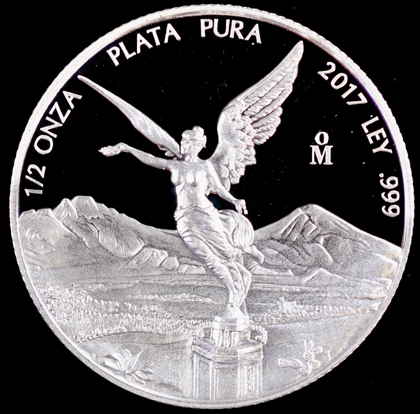 2017 Mexico Mo 1/2 oz Silver Proof Libertad Coin 999 Fine Silver in OGP capsule
