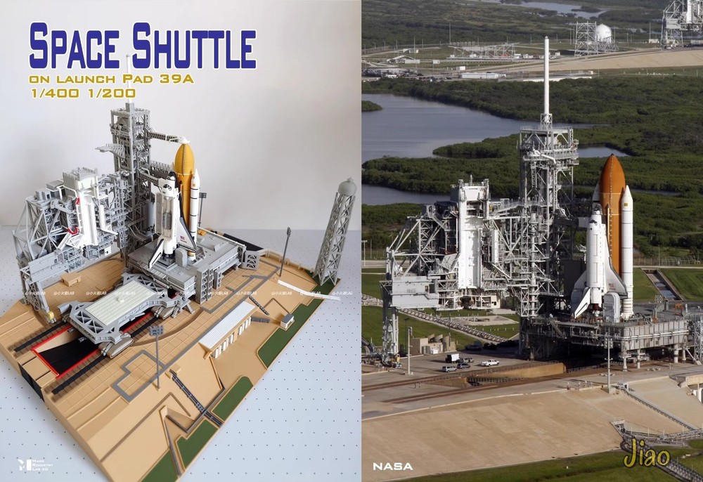1/400 US 39A Space Shuttle Launch Site 3D Printed Painted Finished Model Kit