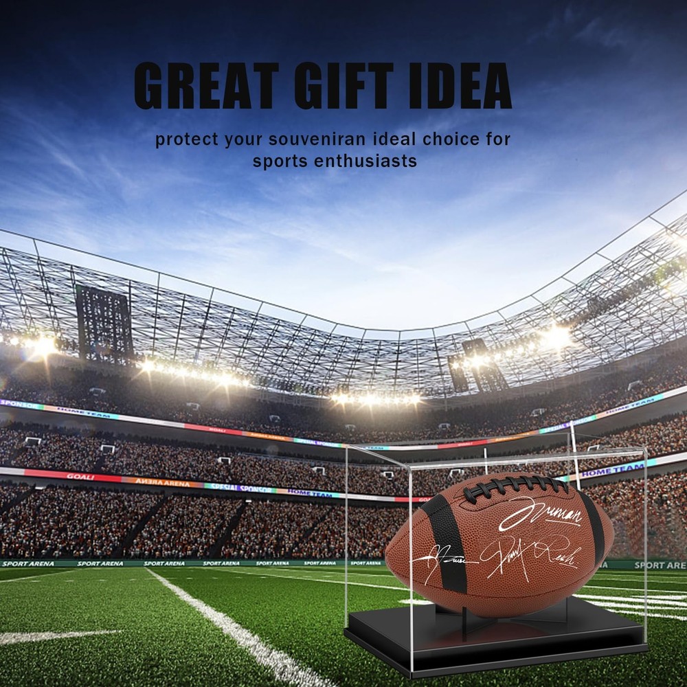 Football Display Case, Acrylic Case Clear