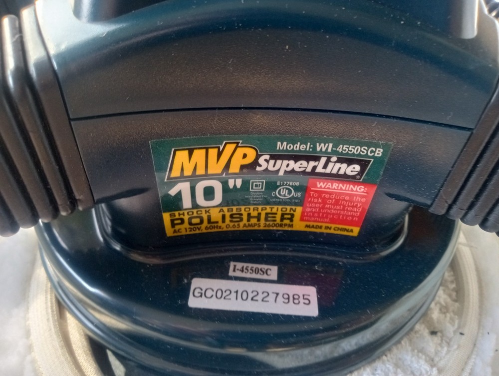 MVP 10" Extra Large Buffer Polisher MVP SUPERLINE I-4550