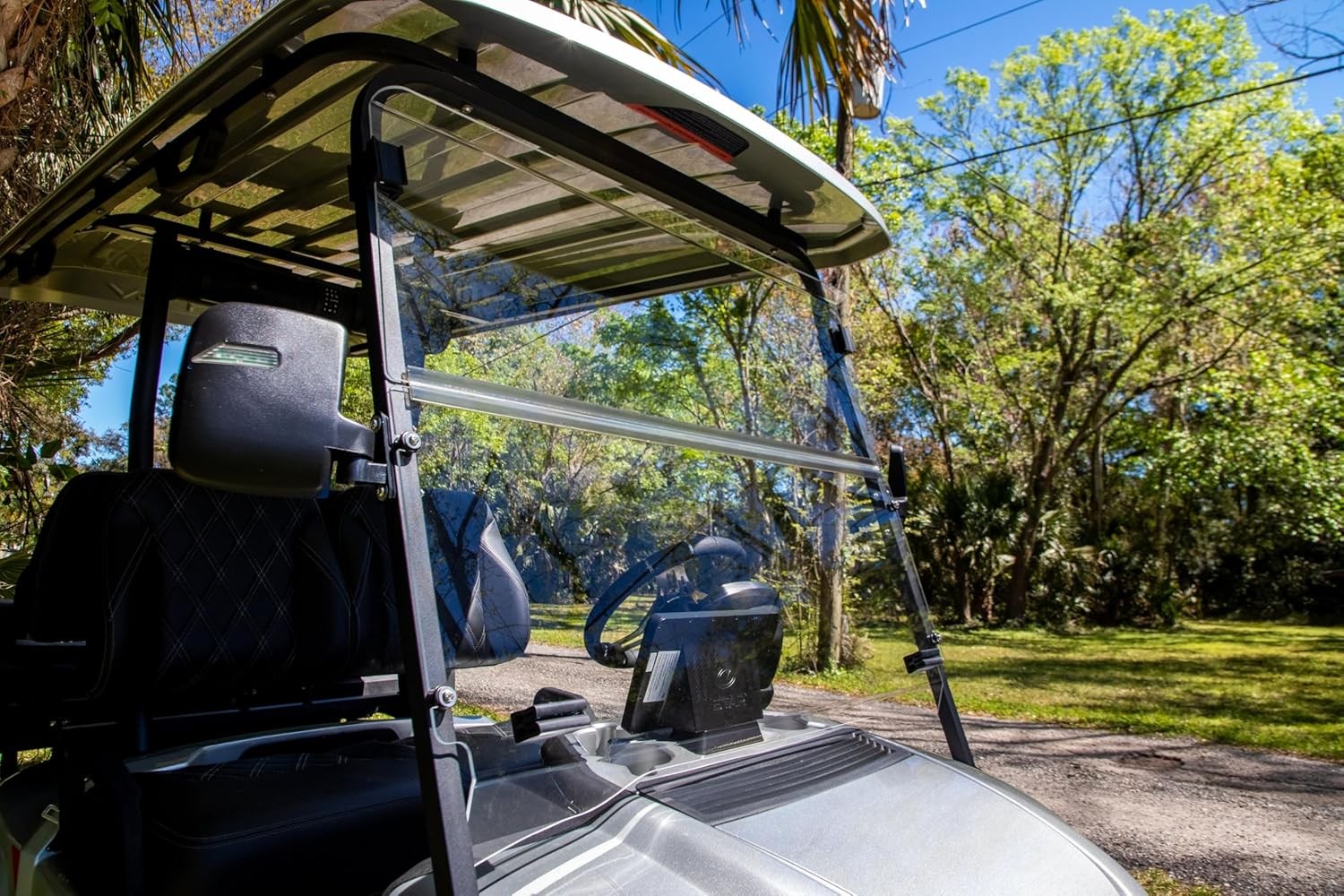 RedDot 1/4" Folding Golf Cart Windshield for STAR EV Sirius - Tinted