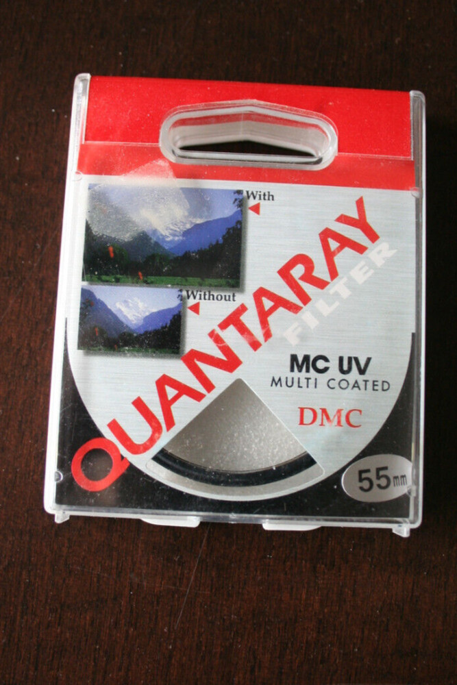 QUANTARAY MC UV Multi Coated DMC 55mm Filter - EUC!