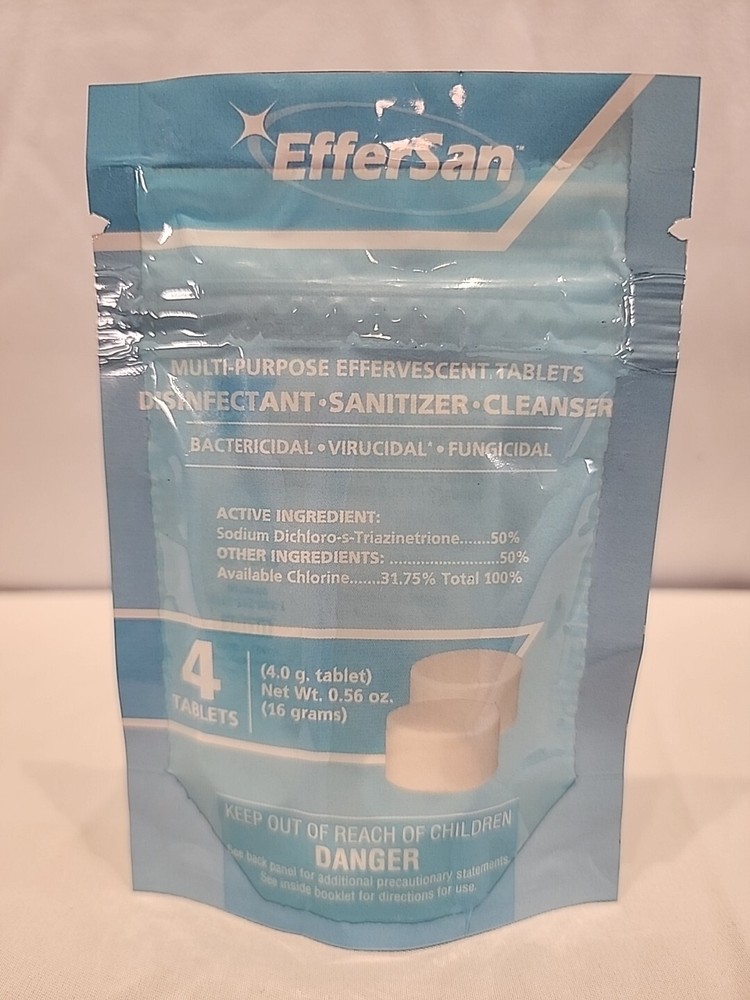Effersan Multi-purpose Disinfecting/Sanitizing 4 Tablets  EPA Req No. 66570-2