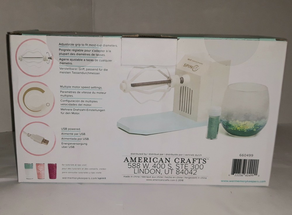 Spin It | We R Memory Keepers | Motorized Rotary Drying Tool | 660499 | New