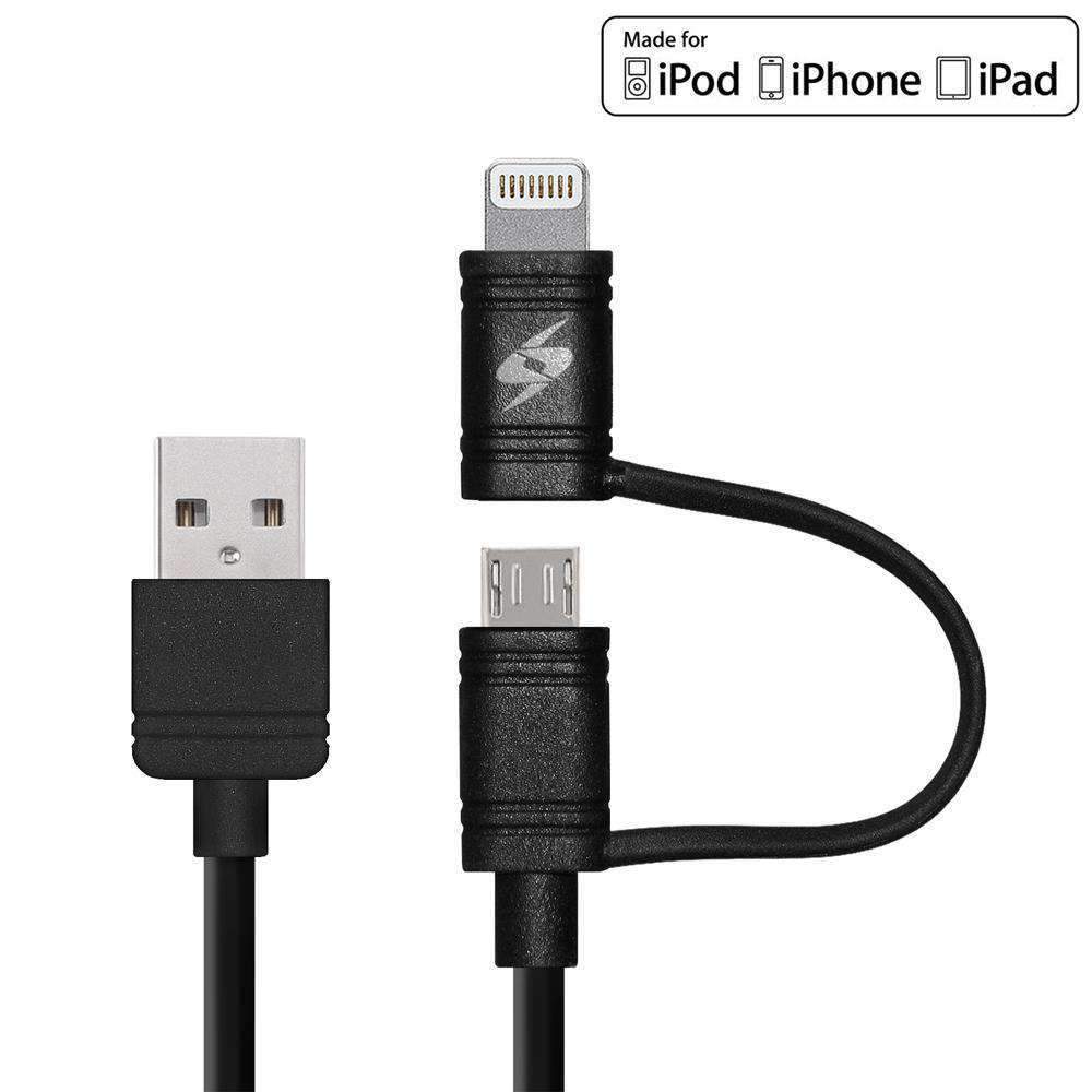 AMZER MFi CERTIFIED LIGHTNING MICRO USB SYNC 3.2 Ft. CHARGE CABLE FOR iPhone 6s