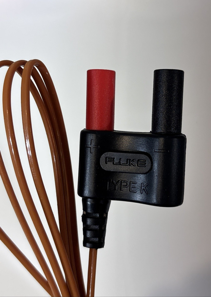 Fluke 80BK-A Type K Thermocouple, Temperature Bead Probe, Clamp - Multimeter