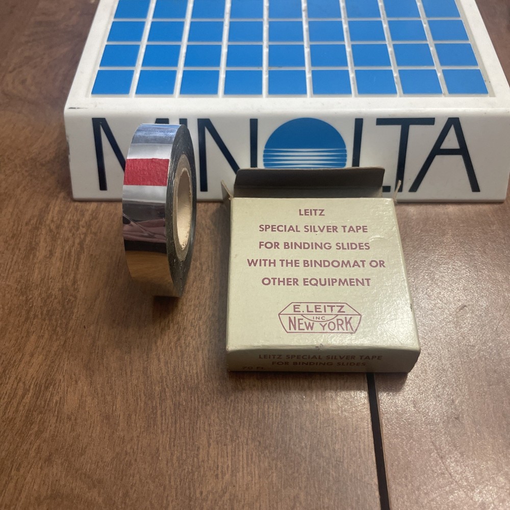 Leica Leitz Special Silver Tape for Binding Slides for Bindomat - NEVER USED
