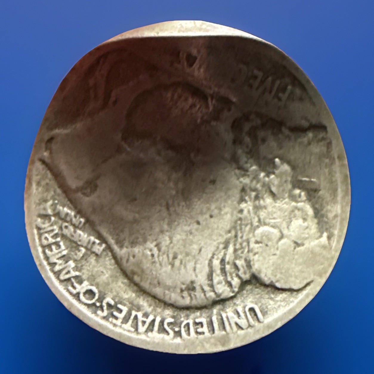 Buffalo Nickel "Shot with a Bullet" Fast Shipping 1138
