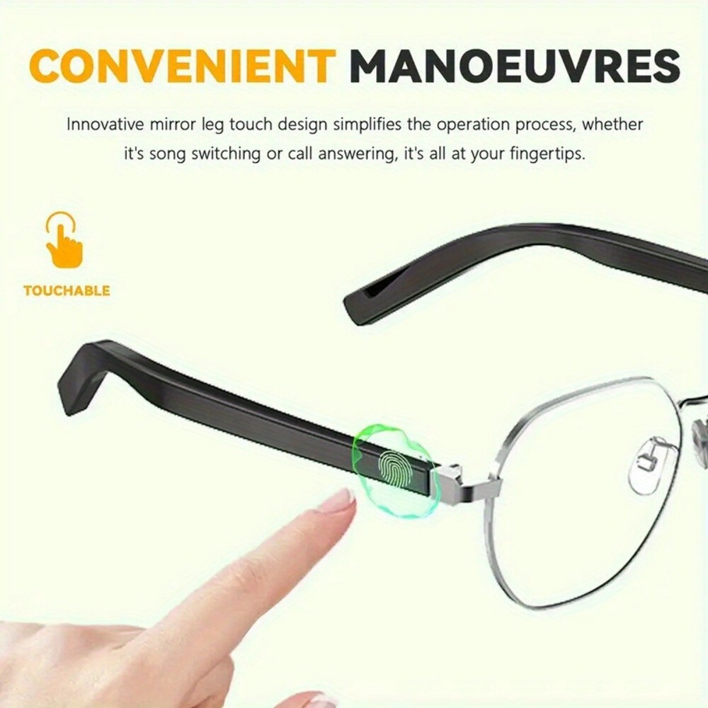 Bluetooth Smart Glasses, Smart Wireless Headphone Glasses for Office