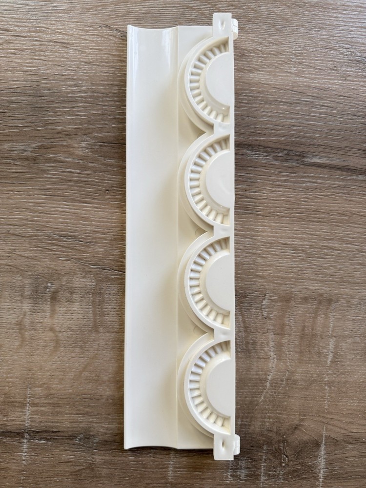 White Plastic Dumpling or Pierogi Mold