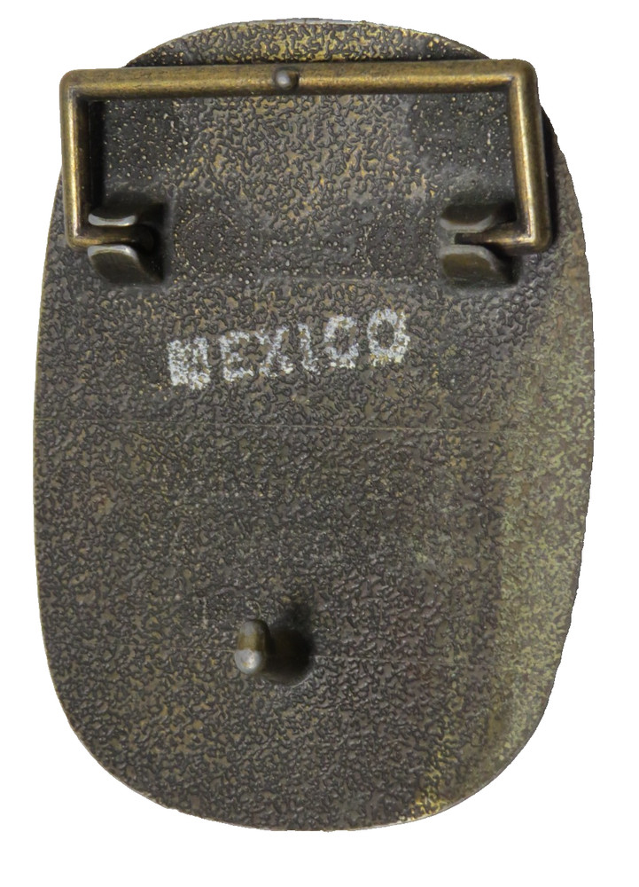 KISS ROCK AND ROLL OVER BELT BUCKLE MADE IN MEXICO 1970'S