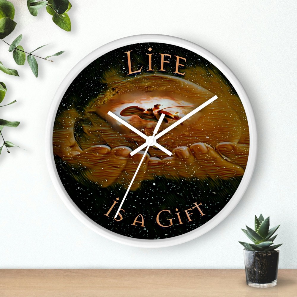 Wall Clock "Life is a Gift"