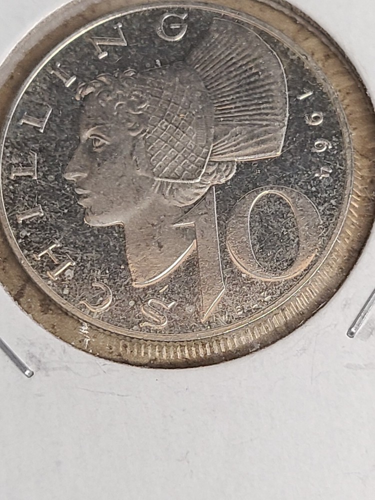 Austria 1964 10 Schilling Silver
