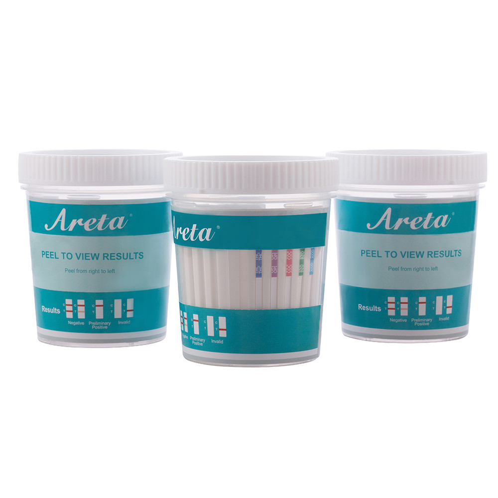 5 Pack Areta 5 Panel Instant Drug Test Cup - THC,COC,Opiate,BZO,AMP #ACDOA-754