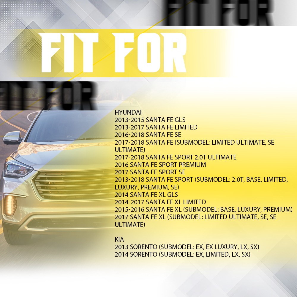 2pcs ABS Wheel Speed Sensor Front Rear Right & Left For Kia Sorento 2013-2014