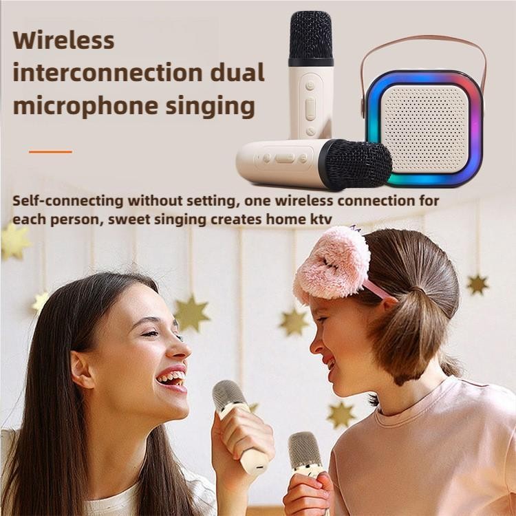 Mini Bluetooth Karaoke Microphone, Portable Wireless Singing Machine,Party Magic