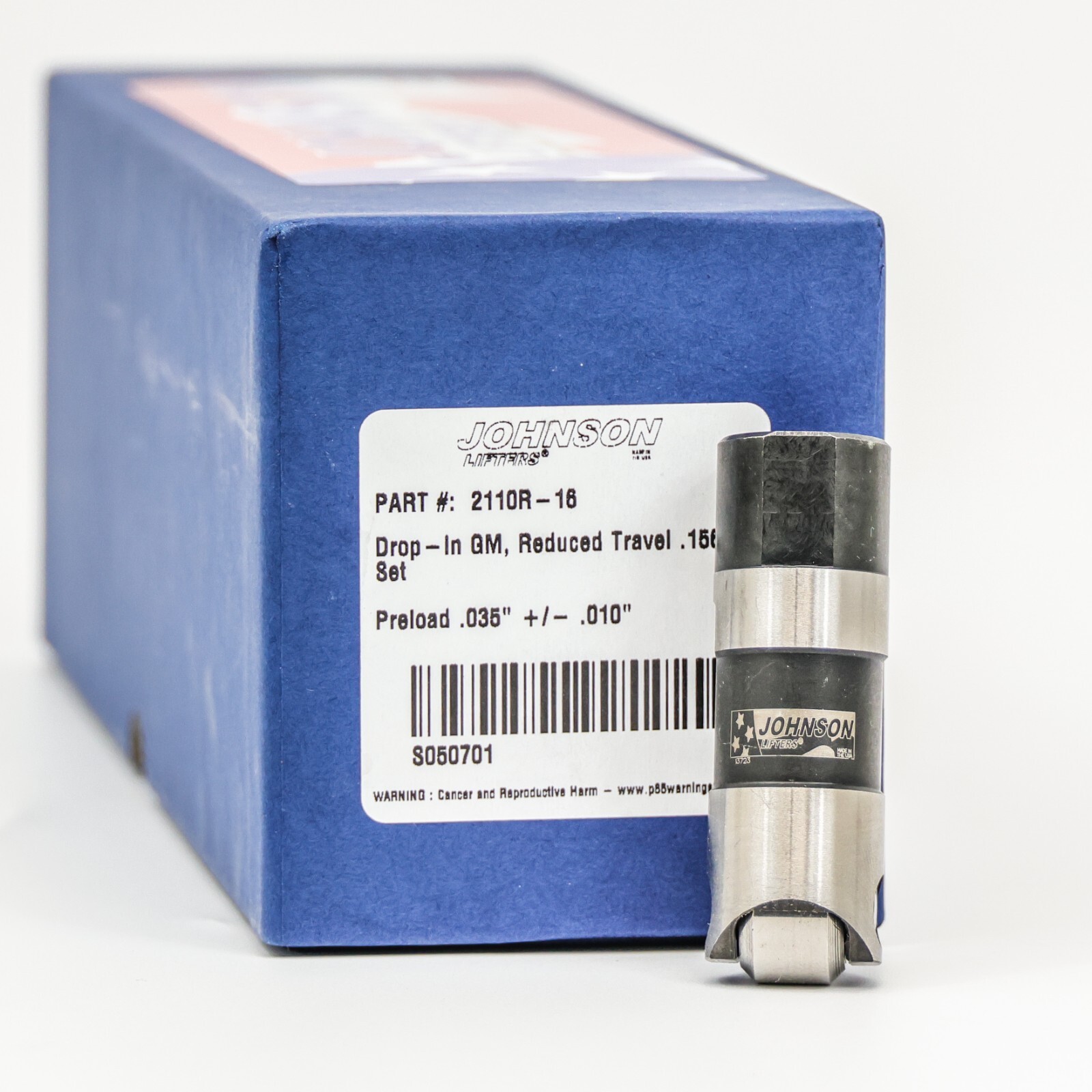 Johnson 2110R Race-Style Drop-In Lifters for LS 5.3 5.7 6.0 6.2 7.0 LS1 LS3 LQ9