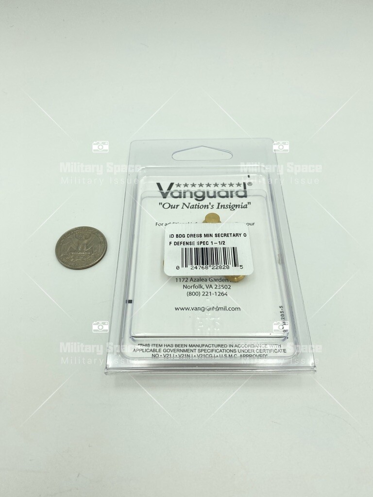 GENUINE U.S.ARMY IDENTIFICATION MINIATURE DRESS BADGE SECRETARY OF DEFENSE OXIDI