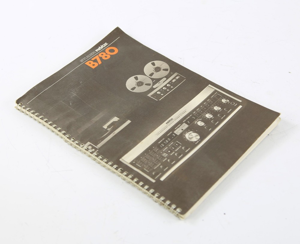 Operating Instructions Revox B 780 FM Receiver