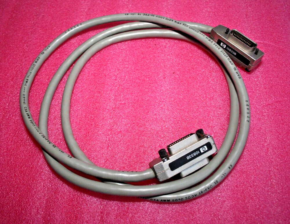 Hewlett Packard 10833B GPIB IEEE 488 Interface Cable, 80” Long