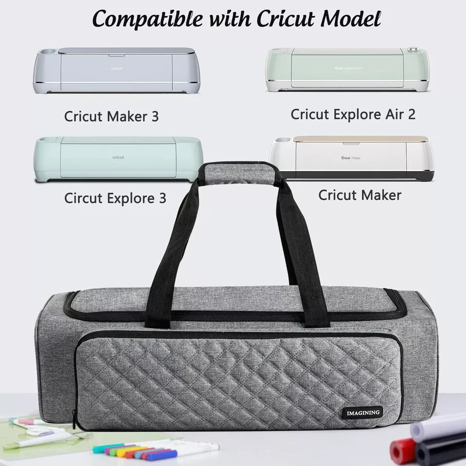 IMAGINING Carrying Case Bag Compatible with Cricut Maker, Maker 3, Explore Ai...