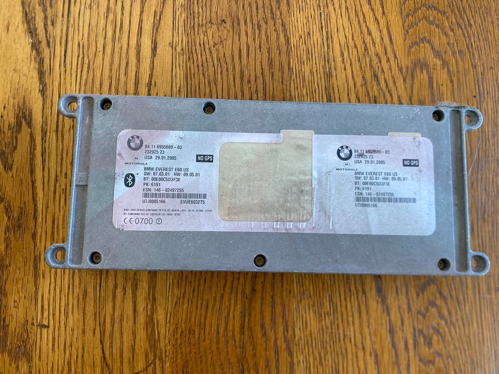 BMW E60 BLUETOOTH TELEMATICS TCU CONTROL CDMA 6955689-03