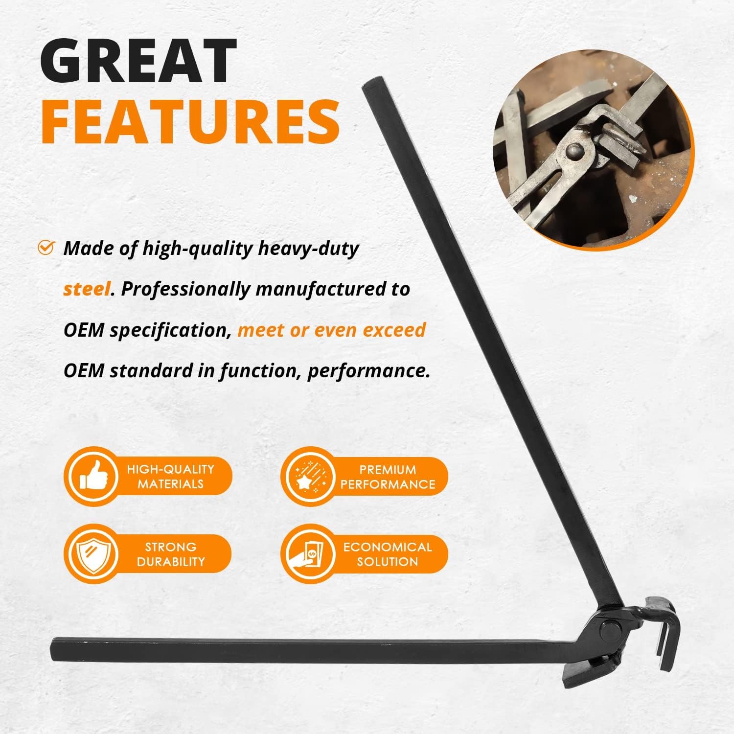 Blacksmith Railroad Spike Tongs for Holding Railroad Spikes RR Spike Head Tongs