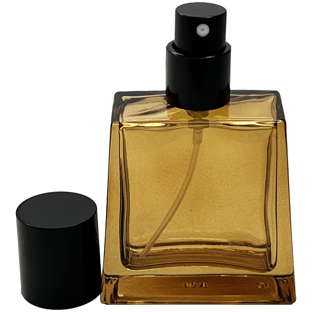 30ml 1oz colored glass empty perfume trapezoid spray bottles