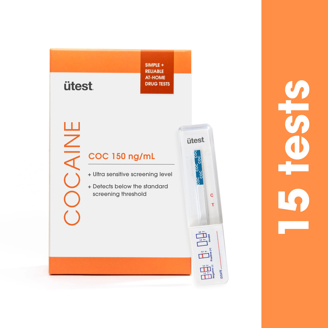 COC 150 ng/mL (15 Pack ) Ultra Low Level Cocaine Benzoylecgonine Drug Test Kit