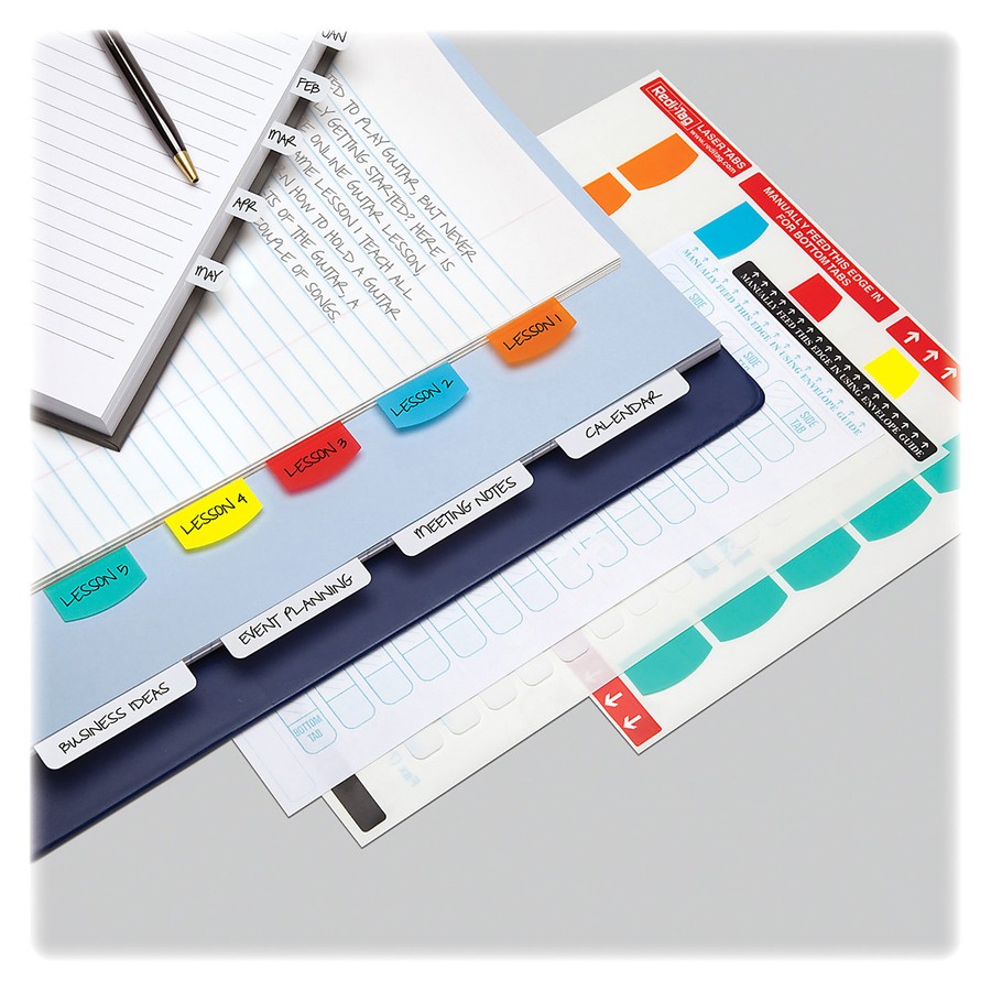 Redi-Tag 33120 Laser Index Tabs Assorted 100/Pack
